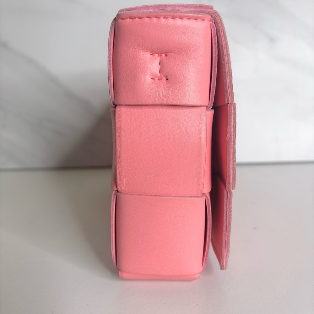 BOTTEGA VENETA Small Pink Cassette Crossbody Bag - Picture 4 of 9